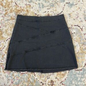 Black Denim Skirt
